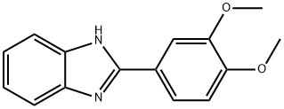 2-(3,4-ジメトキシフェニル)-1H-ベンゾイミダゾール 化学構造式