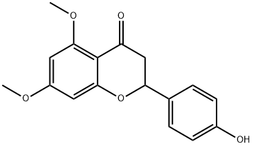 5,7-DIMETHOXY-4'-HYDROXYFLAVANONE Structure
