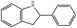 2,3-ジヒドロ-2-フェニル-1H-インドール 化学構造式