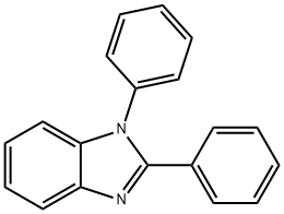 1,2-ジフェニル-1H-ベンゾイミダゾール 化学構造式