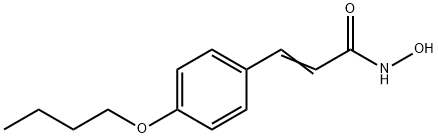 3-(p-Butoxyphenyl)-2-propenehydroxamic acid Struktur