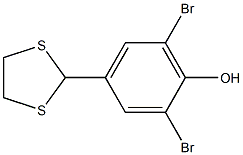 2,6-二溴-4-(1,3-二硫代-2-基)苯酚, 262291-90-7, 结构式