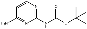 (4-氨基嘧啶-2-基)氨基甲酸叔丁酯, 262295-93-2, 结构式