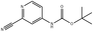 Carbamic acid, (2-cyano-4-pyridinyl)-, 1,1-dimethylethyl ester (9CI) Struktur