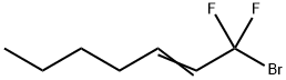 1-BROMO-1,1-DIFLUORO-2-HEPTENE Struktur