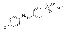 4-ヒドロキシアゾベンゼン-4'-スルホン酸 ナトリウム 化学構造式