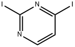 2,4-ジヨードピリミジン 化学構造式