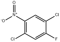 1,4-二氯-2-氟-5-硝基苯,2624-66-0,结构式