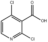 2,4-ジクロロニコチン酸 化学構造式
