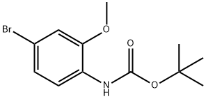 4-ブロモ-2-メトキシ-N-BOC-アニリン 化学構造式