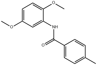 4-メチル-N-(2,5-ジメトキシフェニル)ベンズアミド 化学構造式