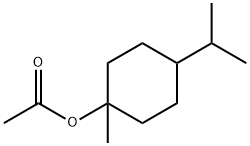 酢酸1-メチル-4-(1-メチルエチル)シクロヘキシル 化学構造式