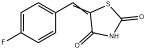5-[(4-Fluorobenzylidene]-2,4-thiazolidinedione Structure