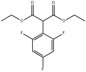 DIETHYL 2,4,6-TRIFLUOROPHENYL MALONATE Struktur