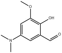 5-(二甲基氨基)-2-羟基-3-甲氧基苯甲醛 结构式