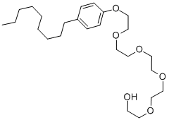 14-(ノニルフェノキシ)-3,6,9,12-テトラオキサテトラデカン-1-オール 化学構造式