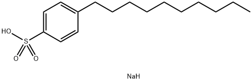 4-デシルベンゼン1-スルホン酸ナトリウム 化学構造式