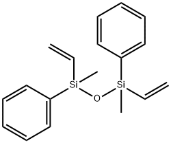 1,3-ジエテニル-1,3-ジメチル-1,3-ジフェニルプロパンジシロキサン 化学構造式