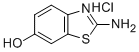 2-AMINO-6-BENZOTHIAZOLOL HCL 化学構造式