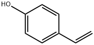 对羟基苯乙烯,2628-17-3,结构式