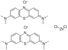 亚甲蓝 氯化锌复盐, 26283-09-0, 结构式