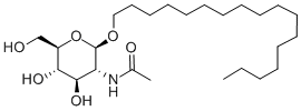 十七烷基-2-乙酰氨基-2-脱氧-Β-D-吡喃葡糖苷,262856-90-6,结构式