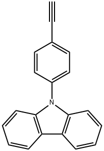 9-(4-ETHYNYLPHENYL)-9H-CARBAZOLE, 262861-81-4, 结构式