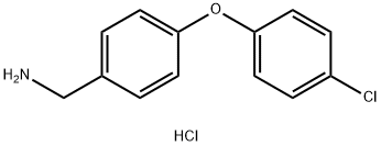 (4-(4-氯苯氧基)苯基)甲胺盐酸盐, 262862-71-5, 结构式