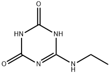 6-ethylamino-1H-1,3,5-triazine-2,4-dione Struktur
