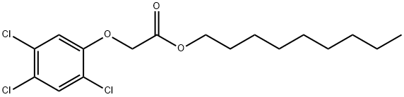 (2,4,5-トリクロロフェノキシ)酢酸ノニル 化学構造式