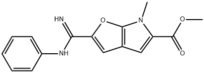 6H-Furo[2,3-b]pyrrole-5-carboxylic  acid,  2-[imino(phenylamino)methyl]-6-methyl-,  methyl  ester|
