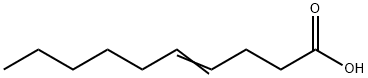 4-癸烯酸,26303-90-2,结构式