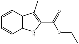 3-甲基吲哚-2-甲酸乙酯, 26304-51-8, 结构式
