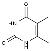 5,6-ジメチルウラシル 化学構造式