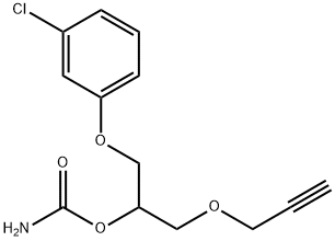 1-(m-Chlorophenoxy)-3-(2-propynyloxy)-2-propanol carbamate Struktur