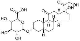 TETRAHYDROCORTISONE 3-(B-D-*GLUCURONIDE),26312-91-4,结构式