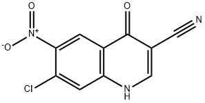 3-Quinolinecarbonitrile, 7-chloro-1,4-dihydro-6-nitro-4-oxo- Structure