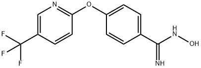 N-羟基-4-[(三氟甲基)吡啶]苯羧基脒, 263161-34-8, 结构式