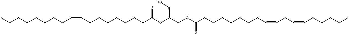 3-LINOLEOYL-2-OLEOYL-SN-GLYCEROL, 2632-59-9, 结构式