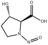 Proline, 3-hydroxy-1-nitroso-, trans- (8CI) Struktur