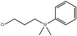 (3-クロロプロピル)ジメチルフェニルシラン 化学構造式
