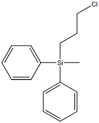 クロロプロピルジフェニルメチルシラン 化学構造式