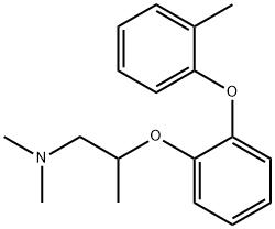 N,N-Dimethyl-2-[o-(o-tolyloxy)phenoxy]propylamine Structure
