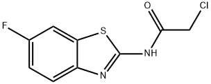 2-氯-N-(6-氟-1,3-苯并噻唑-2-基)乙酰胺, 263239-23-2, 结构式