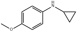 Benzenamine, N-cyclopropyl-4-methoxy- (9CI) Struktur