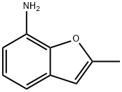2-甲基苯并呋喃-7-胺, 26325-21-3, 结构式