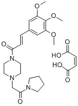 1-(2-Oxo-2-pyrrolidin-1-ylethyl)-4-[3-(3,4,5-trimethoxyphenyl)acryloyl]piperazinmonomaleat