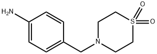 4-(4′-アミノベンジル)チオモルホリン1,1-ジオキシド 化学構造式