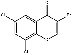 3-溴-6,8-二氯-4H-色烯-4-酮,263365-49-7,结构式