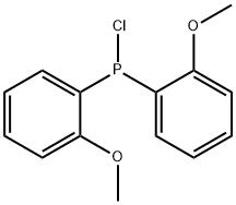 ビス(2-メトキシフェニル)クロロホスフィン 化学構造式